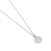 Crystal Initial Necklace Silver