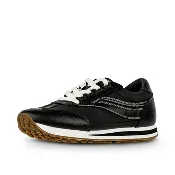 Osaga 80 Men's Retro Black Leather Sneaker