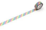 5m rainbow stripe washi tape