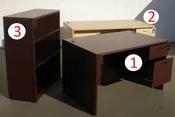 Budget Desks / Bookcase