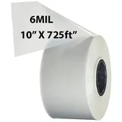 10 inch x 725ft Poly Tubing Roll 6 Mil LDPE Low Density