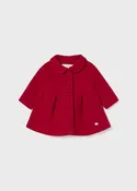 Baby Wool Coat in Red