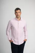 APEX - Dark Pink Estate Microstripe Shirt