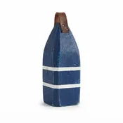13" Distressed Maine Buoy Centerpiece with Leather Strap
