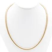 14 Karat Yellow Gold Snake Chain Link