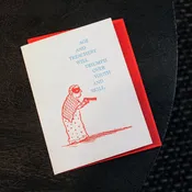 Age and Treachery Letterpress Card