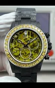 Rolex Daytona Yellow "Artisans De Genève - Poetry of Lights" Carbon Casing Super Clone Watch