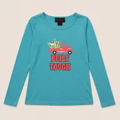 Cowgirl’s “Built Tough” Western Graphic Long Sleeve Tee