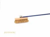 Brass Bristle Floor Brush with 72″ Handle – Commercial