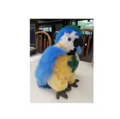 Alpaca Fur Parrots in Blue, Green &amp;amp; Red