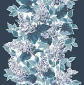 Bar Harbor Unpasted Wallpaper - Navy Blue
