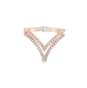 14K Rose Gold 0.36ctw Round Diamond Fashion Ring