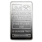 10 oz Silver Bar – Johnson Matthey