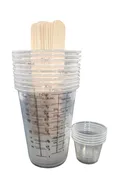 Mixing Cups and Stirring Sticks | 25 Pc Set