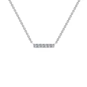 0.09 CTW Dainty Bar Necklace