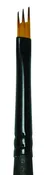 10/0 / Angular Wisp / Ultra-Short Handle Synthetic Sable Brushes / Mini Majestic