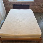 Mazey Matelasse Organic Cotton Knit Mattress Protector