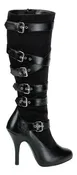 ARENA-2030 Black Heel Boots