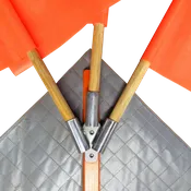 Flag Holder for Roll-Up Signs