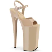 10" Heel, 6 1/4" PF Ankle Strap Sandal