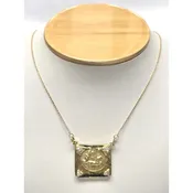 JOSE ARAGON ORIGINAL 18KT GOLD PENDANT DIANA CHARIOT