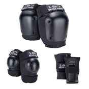 187 Killer Pads - Black Six Pack - Adult Knee/Elbow/Wrist Safety Gear Set