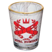 1 1/2 oz. Sublimatable Shot Glass with Gold Rim