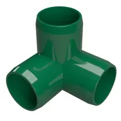 1-1/2 in. 3-Way PVC Elbow Fitting, Furniture Grade  - Green