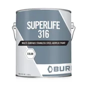 Stainless Steel Paint for Galvanized Steel, Tin, Aluminum Concrete Superlife-316 DTMR