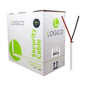 Best 1000ft 18/2 Pure Bare Copper CMR CL3R Security Alarm Cable Unshielded Stranded White