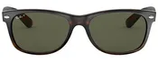 A66 RAY-BAN NEW WAYFARER RB2132 902/58 52 TORTOISE / G-15 GREEN POLARIZED