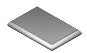 Bullnose Flat Pilaster Cap