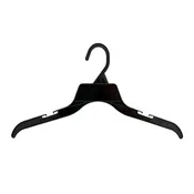 100x Plastic 17″ Shirt Hangers with Fixed Neck 470B