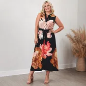 After Dark Floral Maxi Dress | Black Floral Wedding Guest Dress