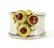 garnet cluster ring | Rings | Margaret Ellis Jewelry