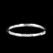 14K White Gold 0.05 CTW Diamond Band