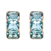 Blue Topaz Huggie Earring