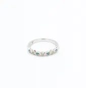 .13ctw Blue Diamond Stackable Band | Warren Jewelers