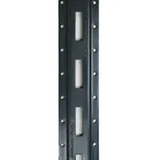 10' Series E-Track Flanged, Vertical, Powder Coated