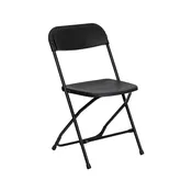 Black Plastic Folding Chair