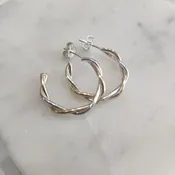 Dainty Mix Metal Twist Hoop Earrings