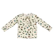 Babysprouts | Boy's Long Sleeve Henley Shirt - Dino Land
