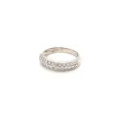 18kt White Gold Diamond Band