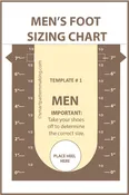 Foot Sizing Chart – Shoe Size Template PDF Download