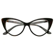 1950's Vintage Mod Fashion Cat Eye Clear Lens Glasses