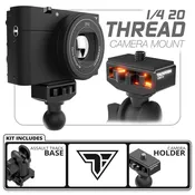 1/4"-20 Camera Mount | Assault Track Picatinny Base with 20mm Socket