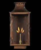 Ashton Copper Gas Lantern - Wall Mount