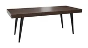 20" x 42" Lounge Table - Premium Laminate Finish - Black Metal Legs
