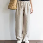 Oise Natural Draw String Pants | Fog Linen