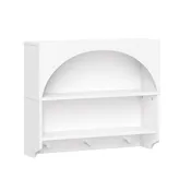 Arched Wall Shelf with 3 Hooks